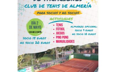 Escuela de Vacaciones en el Club de Tenis Almería – 2 de mayo